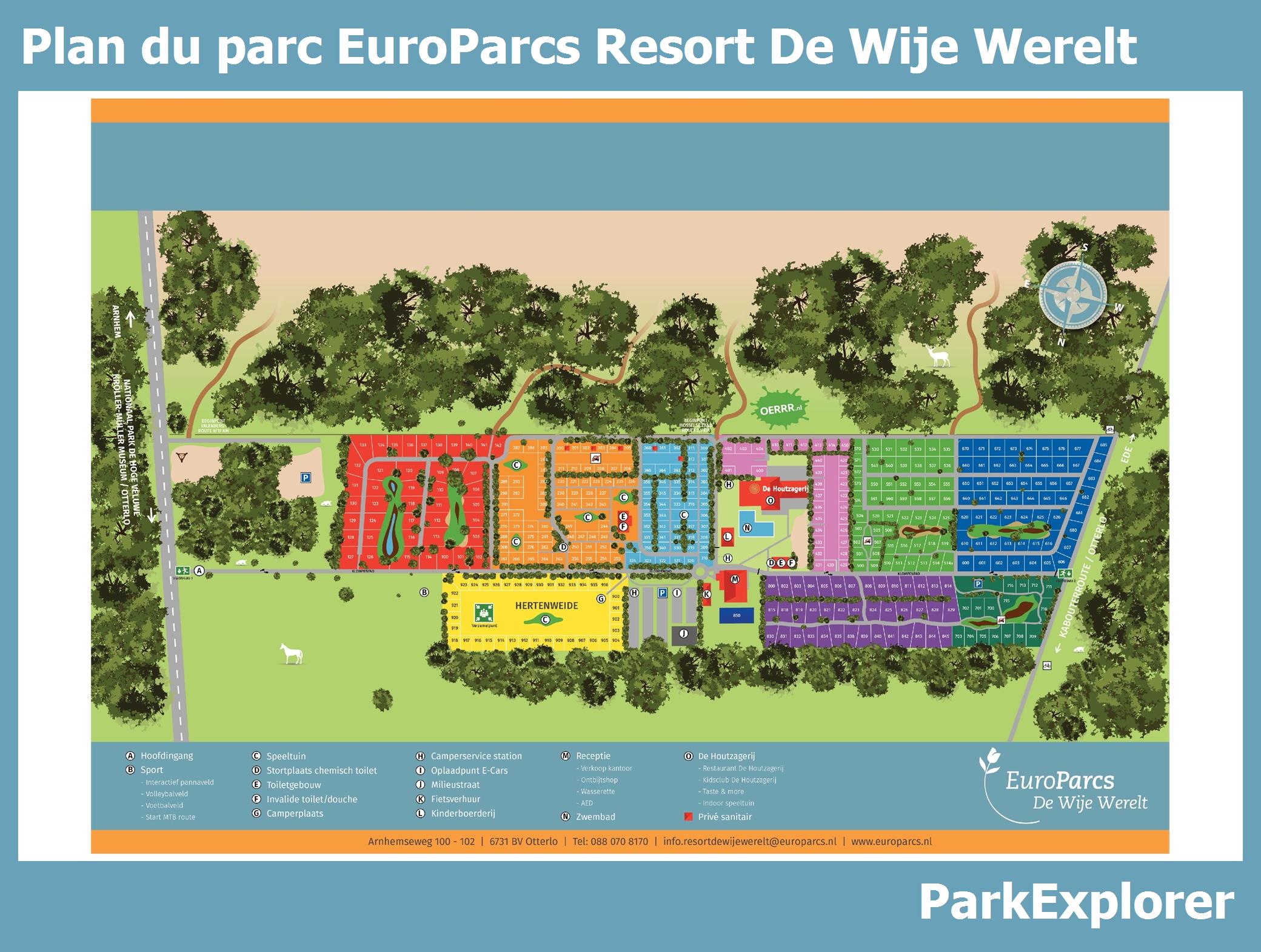 Plan EuroParcs De Wije Werelt