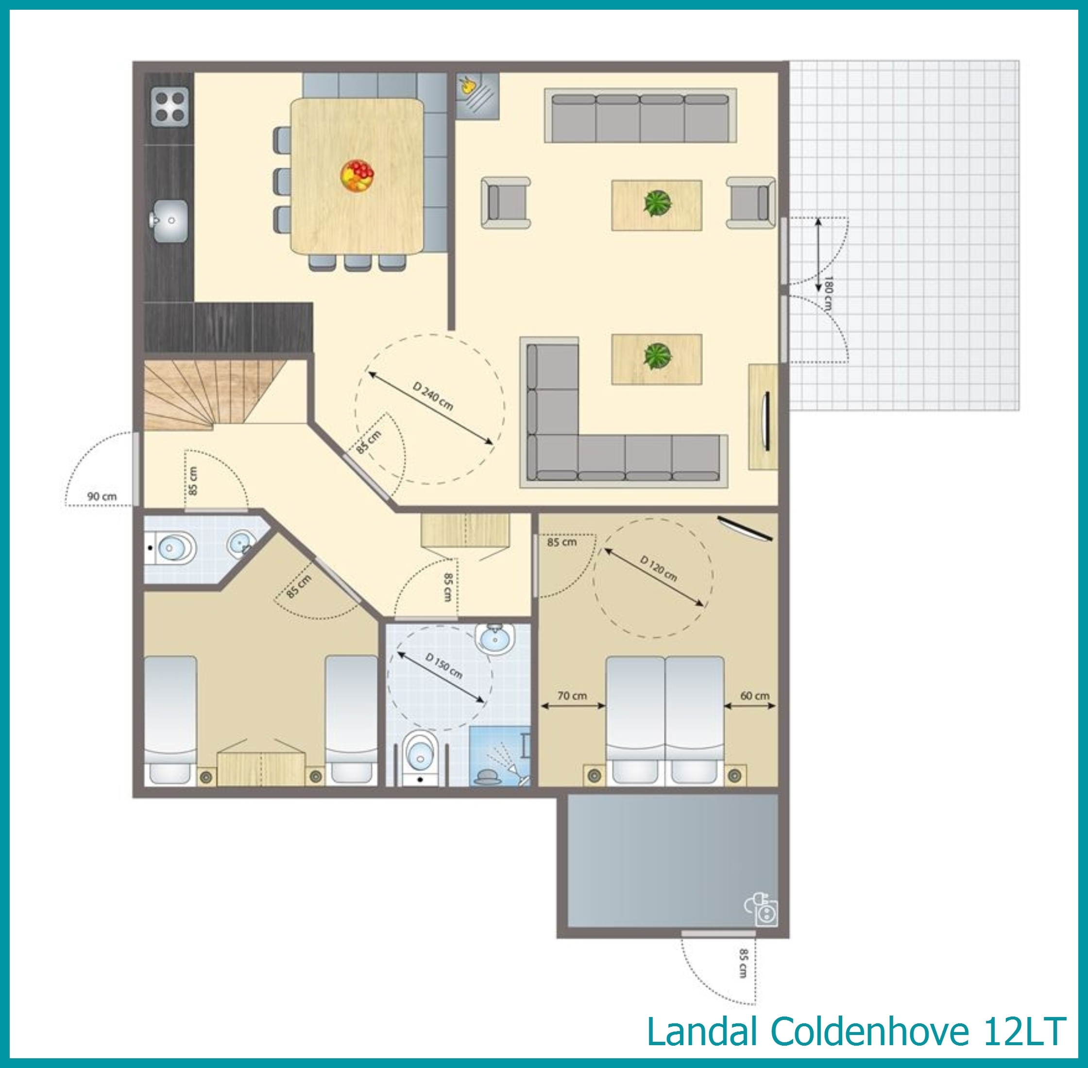 12-Personen-Ferienhaus, Barrierefrei light 12LT in Coldenhove