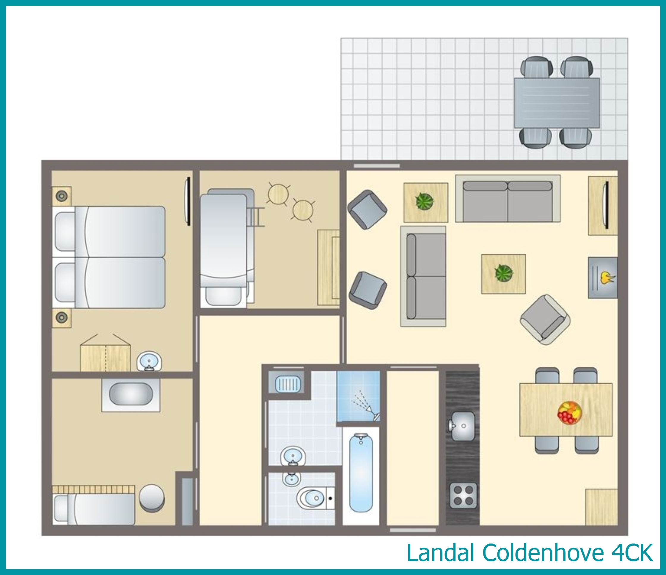 4-Personen-Kinder-Ferienhaus 4CK in Coldenhove