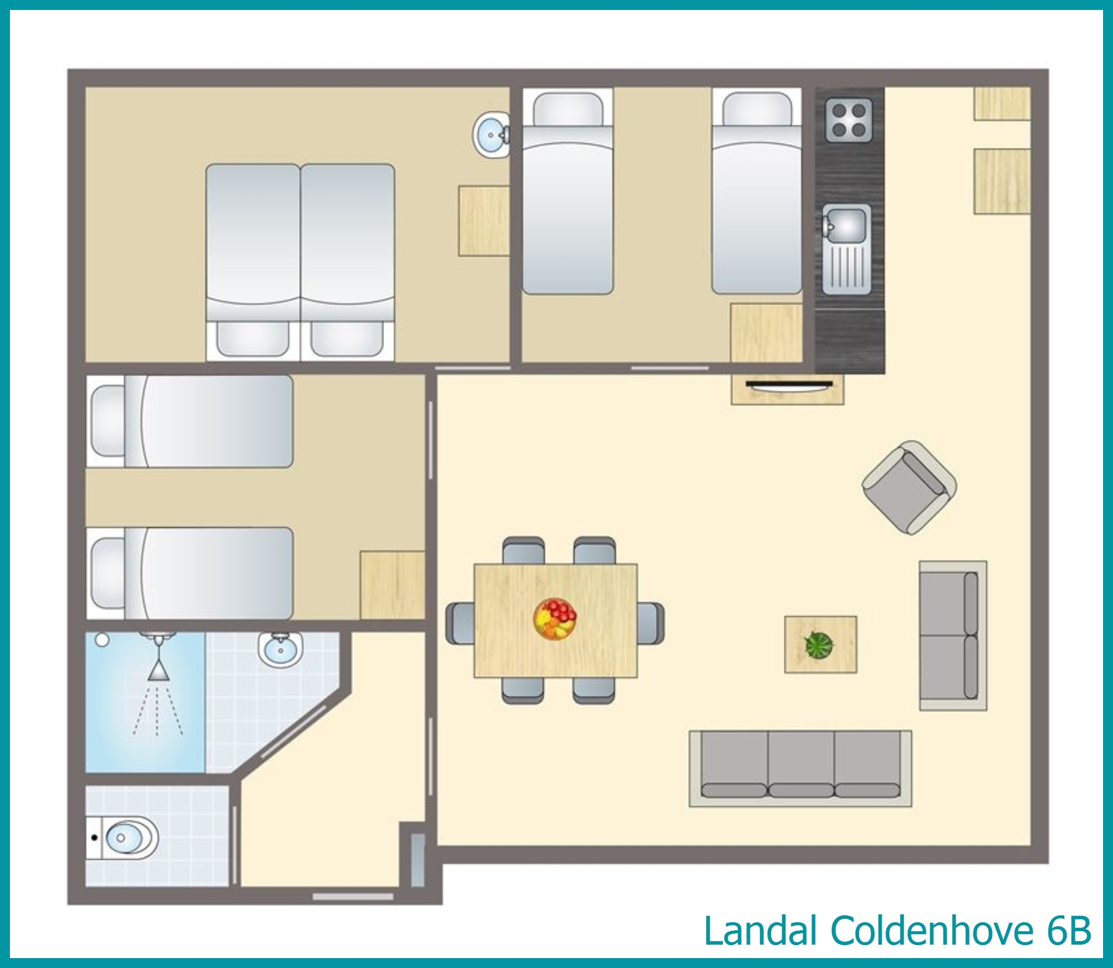 6-Personen-Ferienhaus 6B in Coldenhove