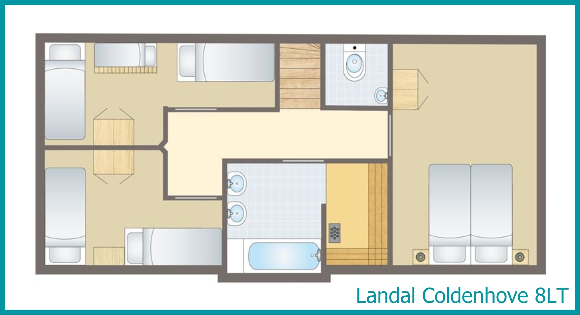8-Personen-Ferienhaus, Barrierefrei light 8LT in Coldenhove
