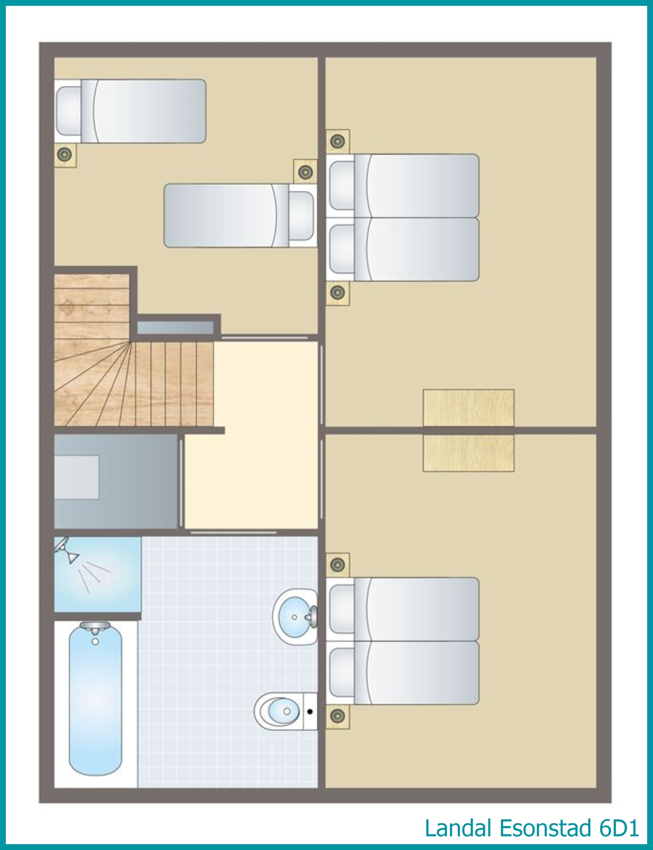 6-Personen-Maisonette 6D1 in Esonstad