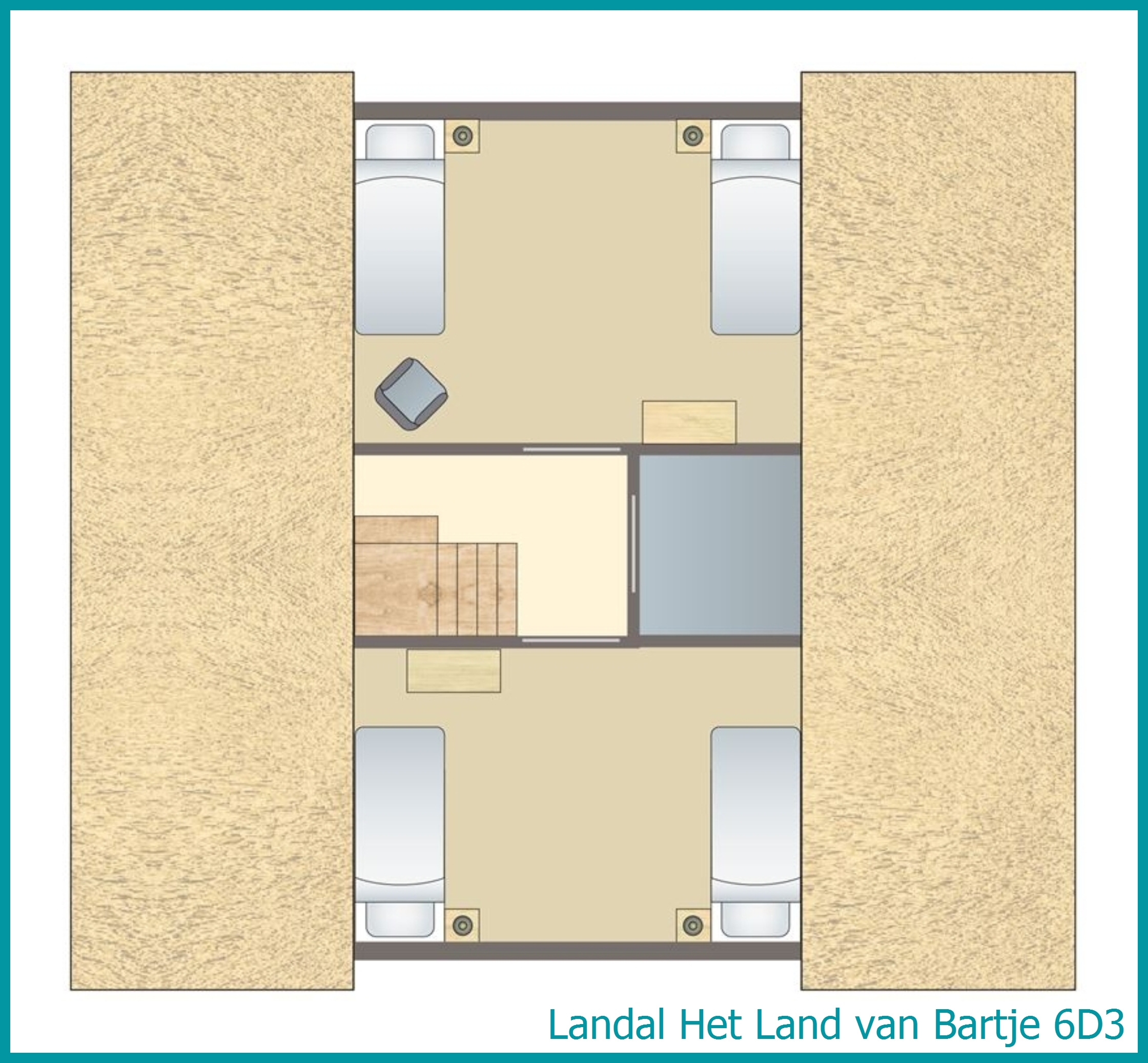 6-Personen-Bauernhaus 6D3 in Het Land van Bartje