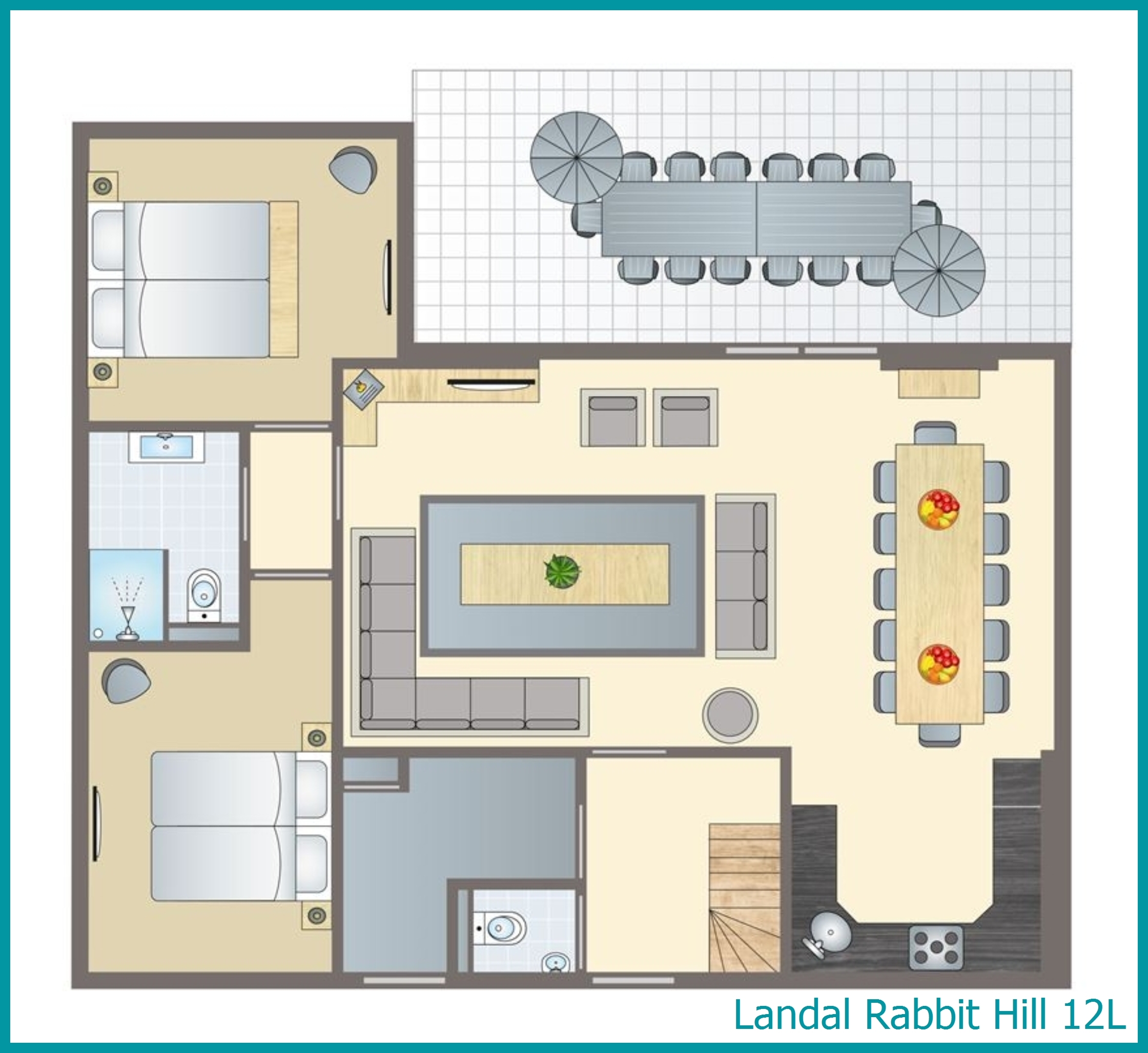 12-Personen-Ferienhaus 12L in Rabbit Hill