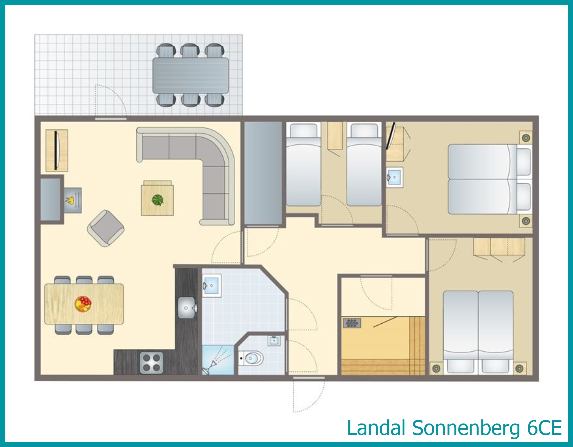 6-Personen-Ferienhaus 6CE in Sonnenberg