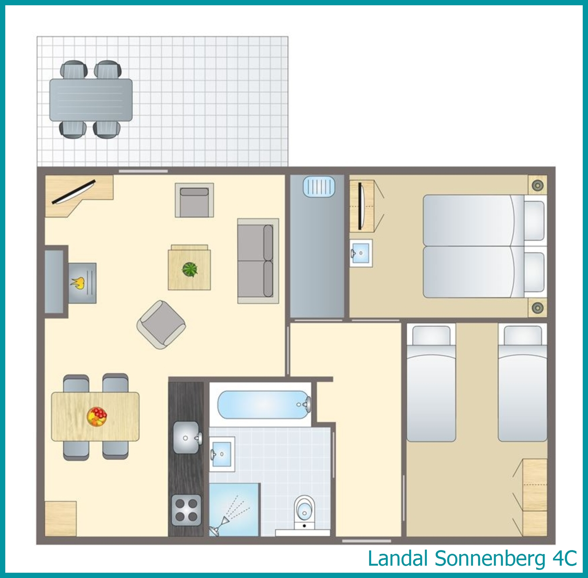 bungalow 4 personnes 4C à Sonnenberg