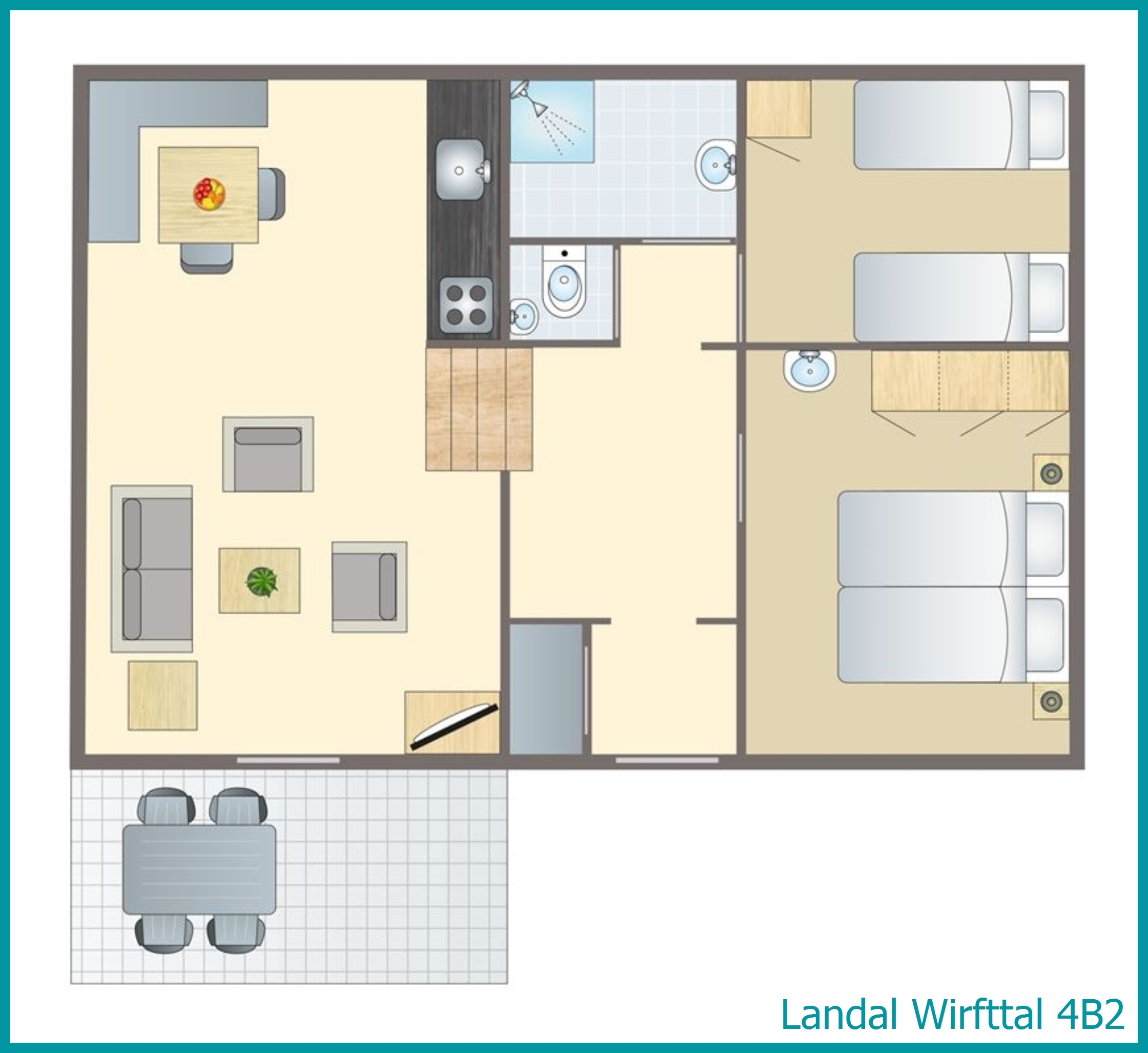 4-Personen-Ferienhaus 4B2 in Wirfttal
