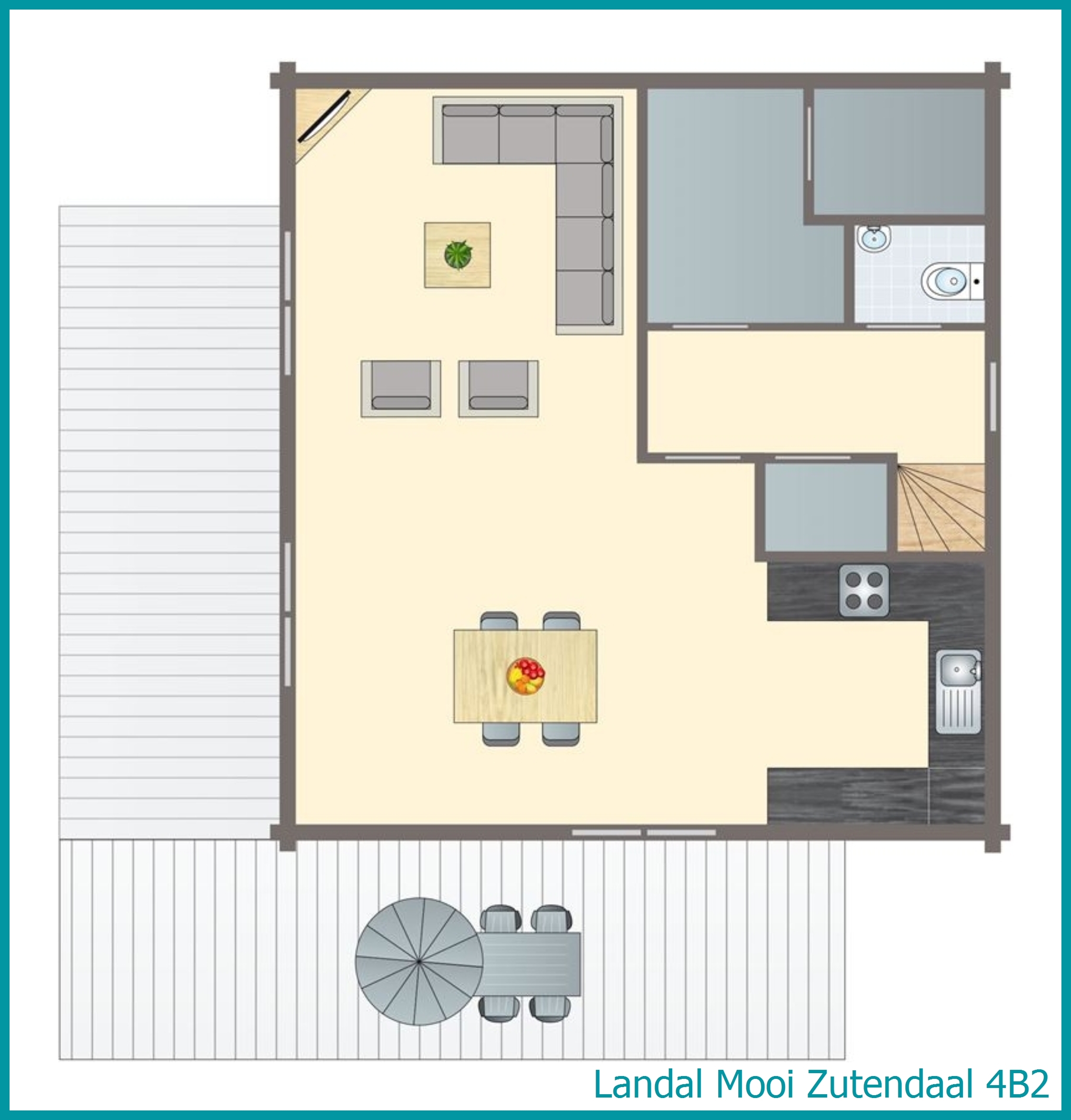 4-personnes bungalow 4B2 à Mooi Zutendaal