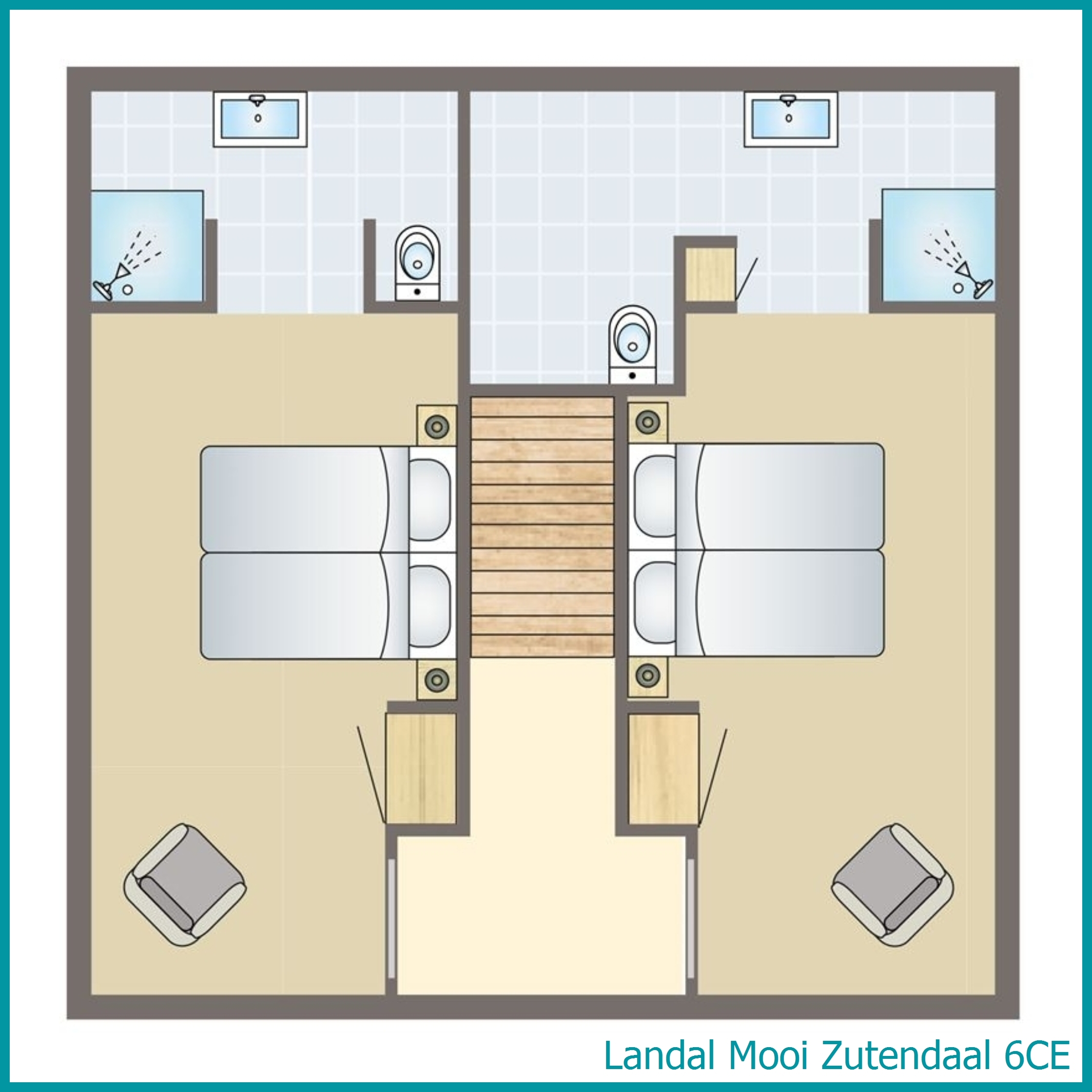 villa 6 personnes 6CE à Mooi Zutendaal
