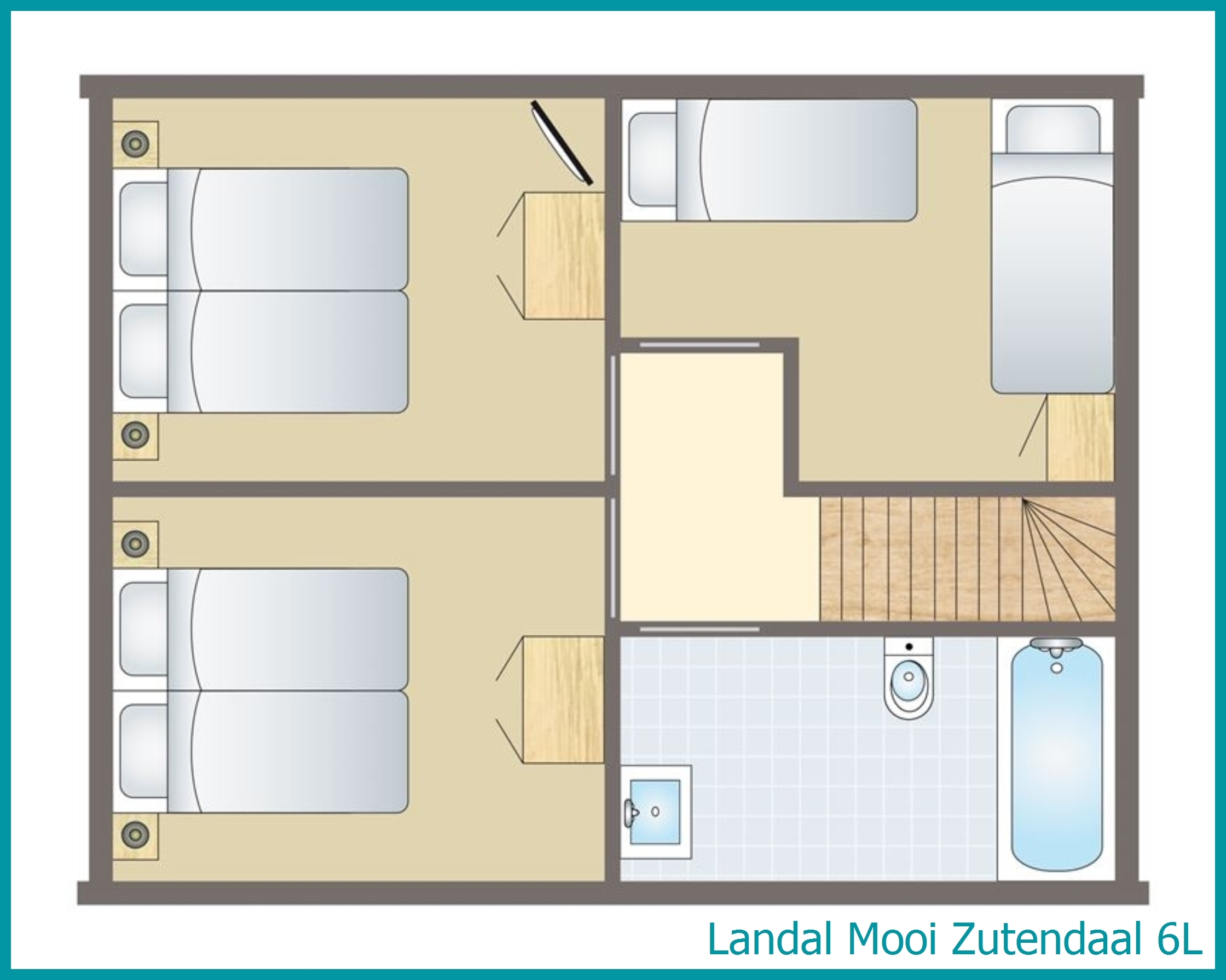 bungalow 6 personnes 6L à Mooi Zutendaal
