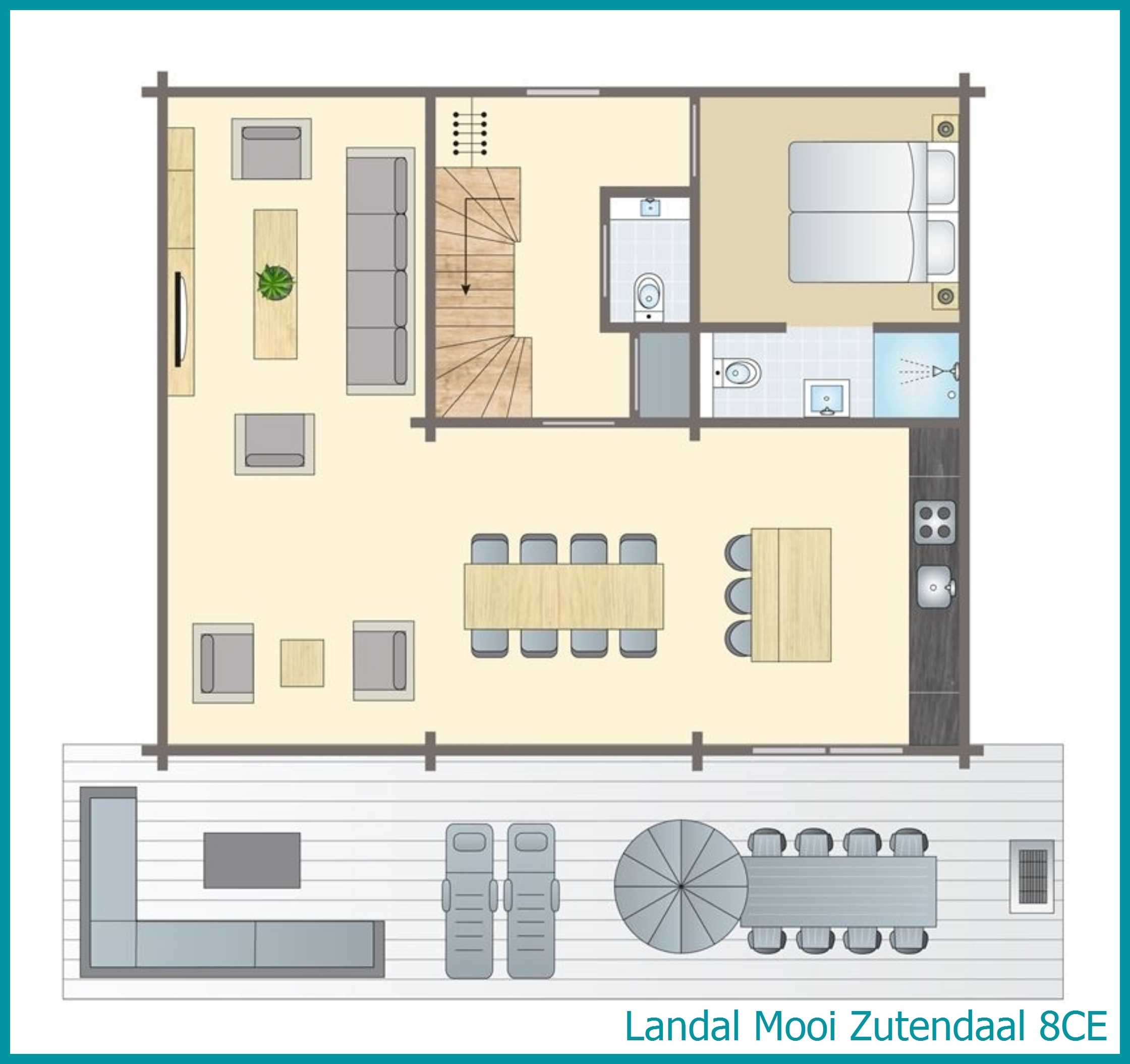 villa 8 personnes 8CE à Mooi Zutendaal