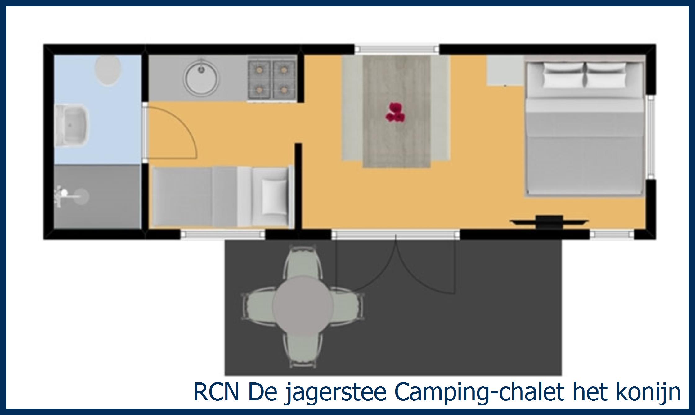 Blockhütte Camping- het Konijn in De Jagerstee