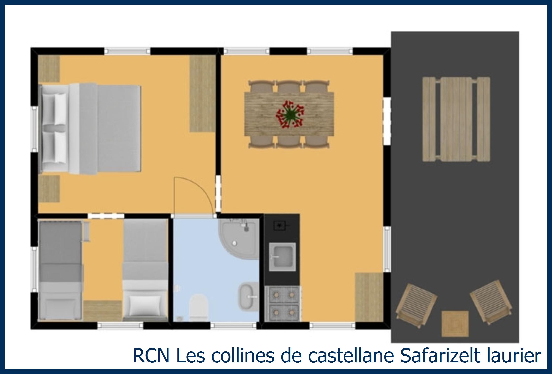  Safarizelt laurier in Les Collines de Castellane