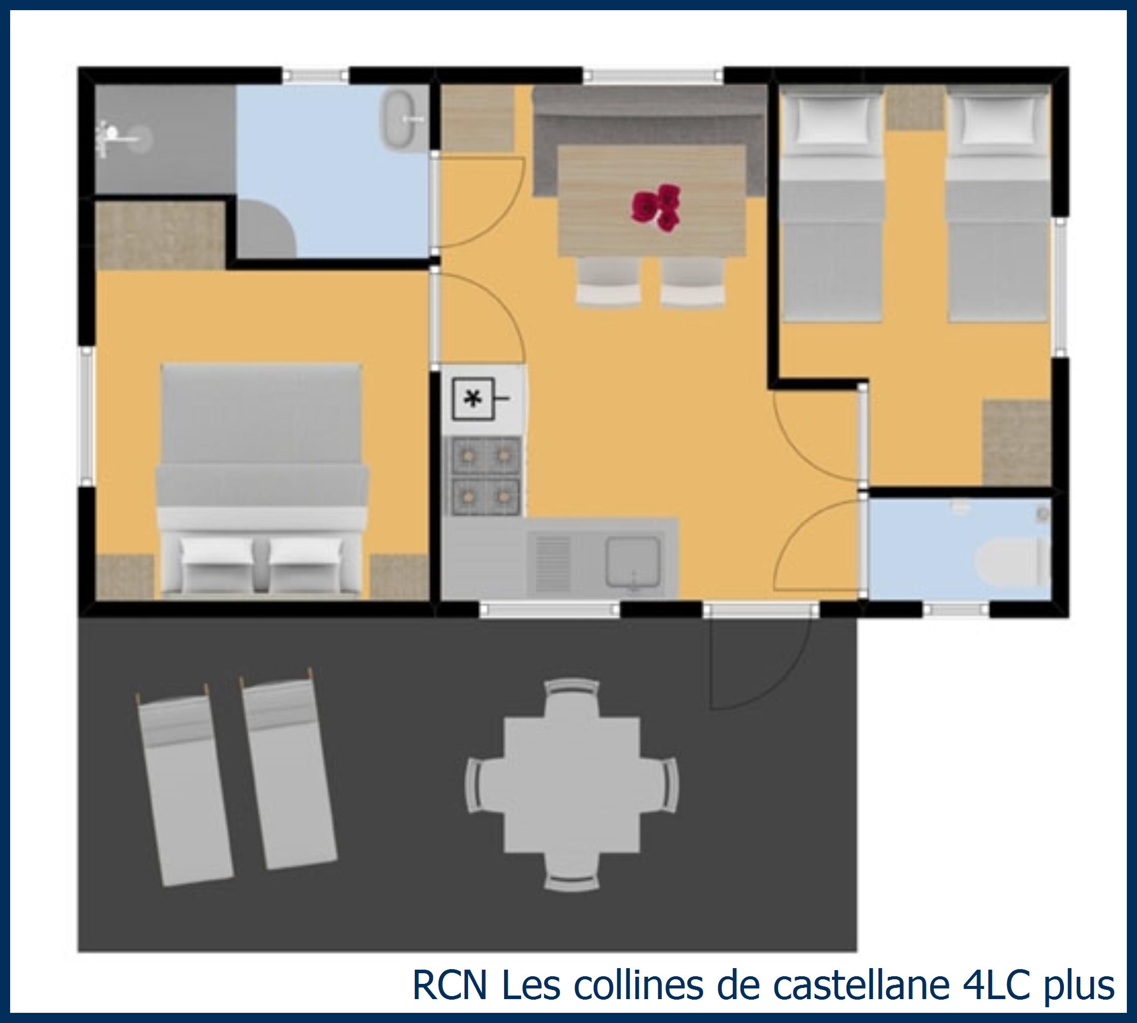 Mobil home romarin 4LC plus à Les Collines de Castellane