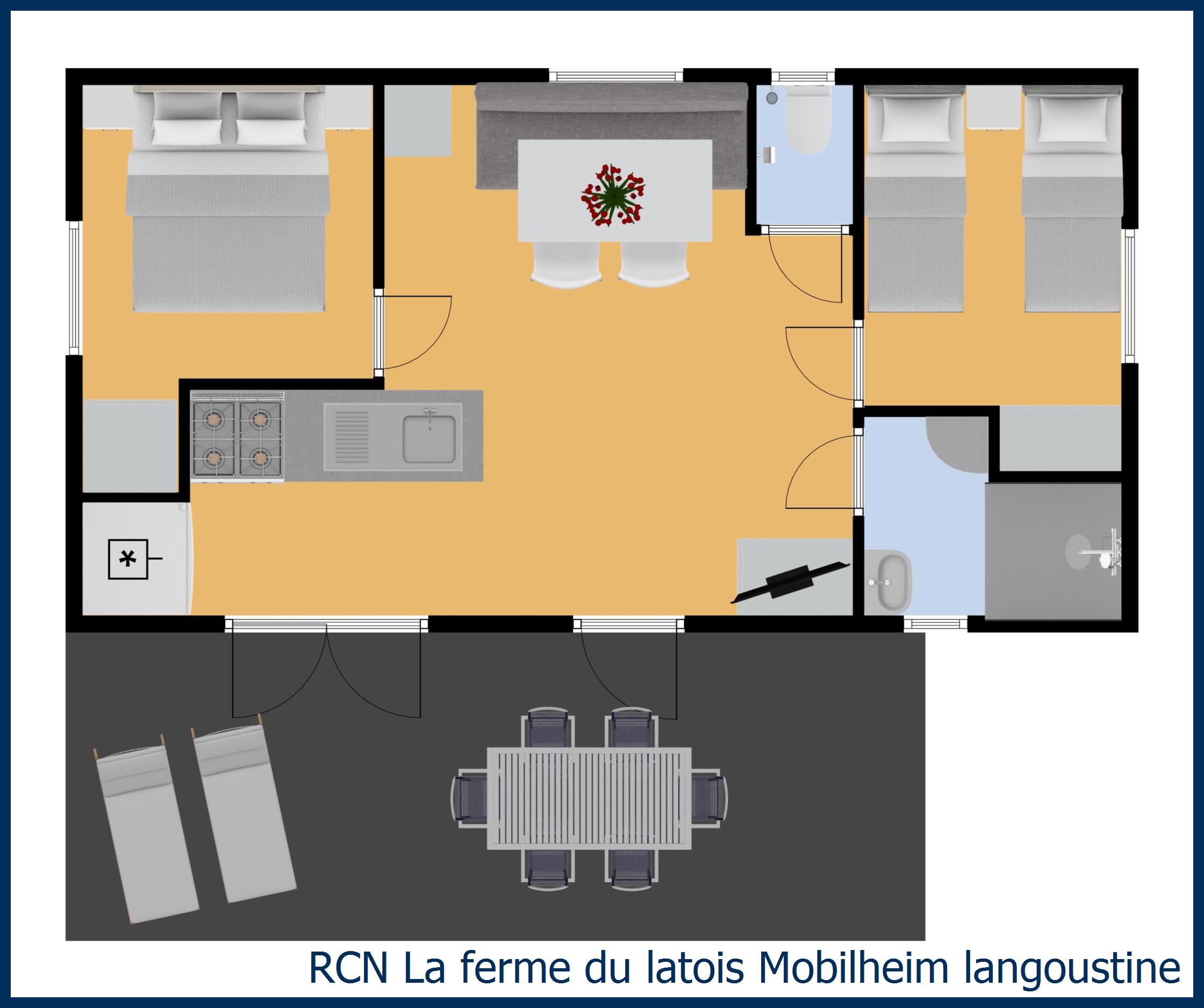 Kindermobilheim Mobilheim Langoustine in La Ferme du Latois