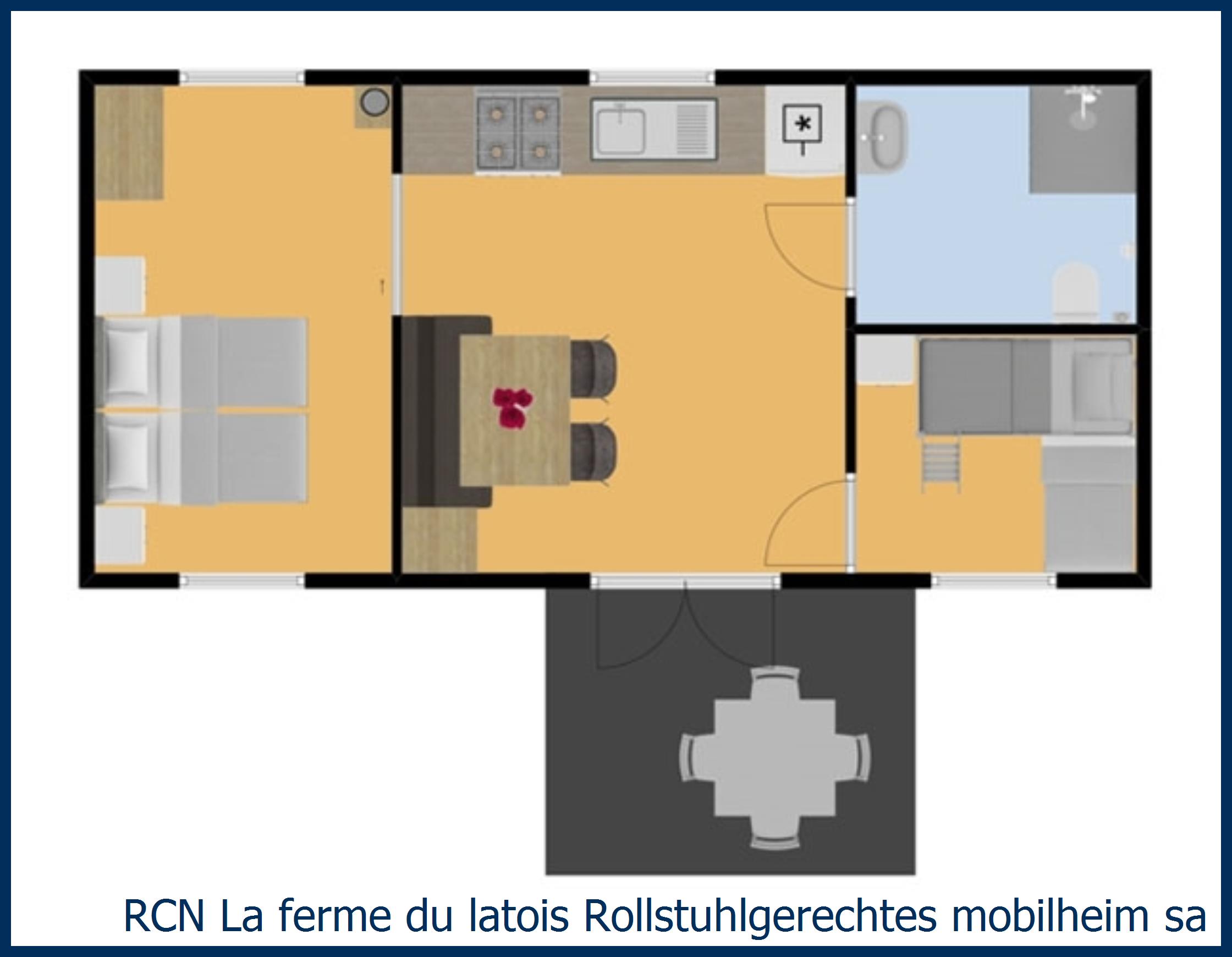 Kindermobilheim Rollstuhlgerechtes mobilheim sardine in La Ferme du Latois
