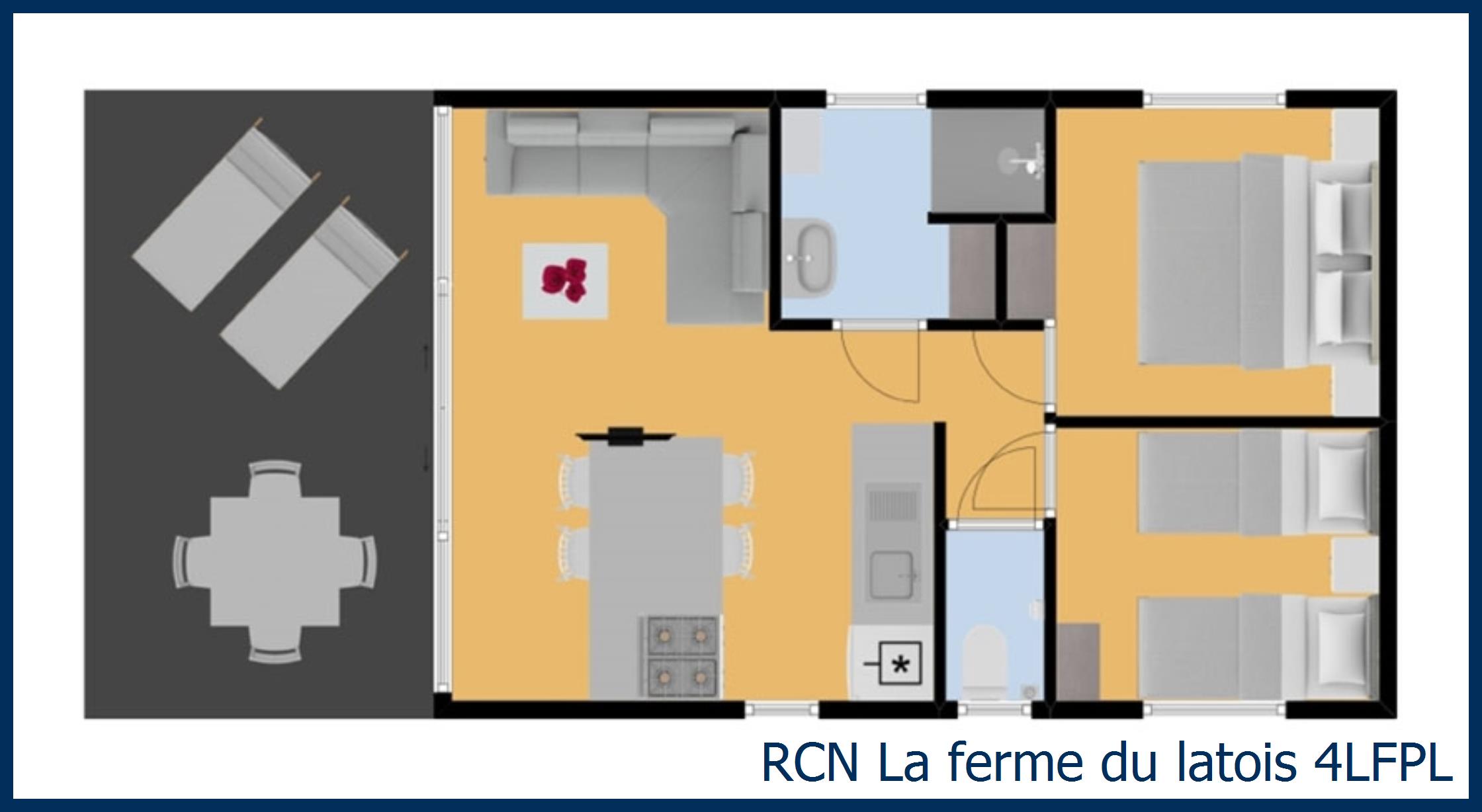 Mobil home pecheur 4LFPL à La Ferme du Latois
