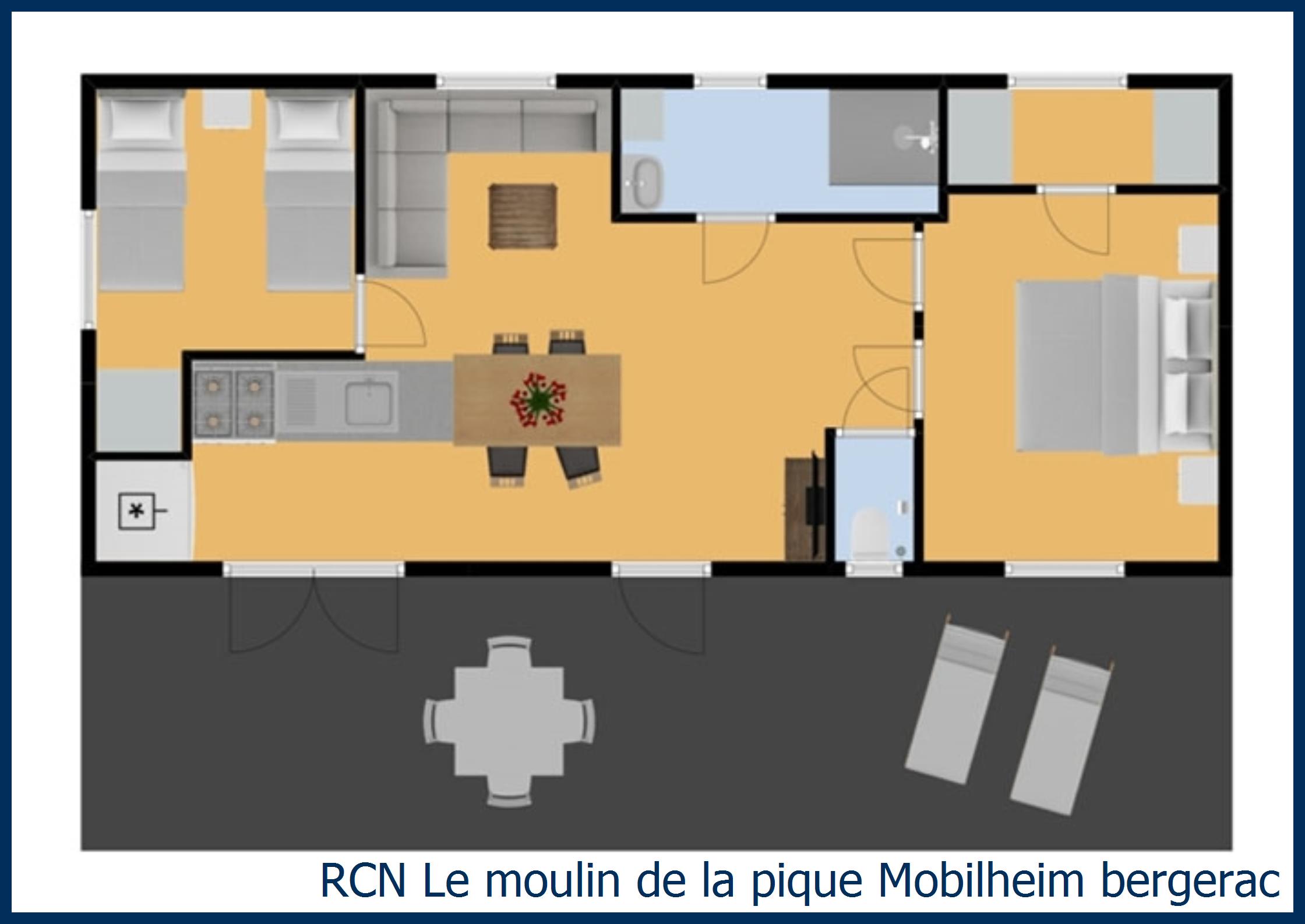 Kindermobilheim Mobilheim bergerac in Le Moulin de la Pique