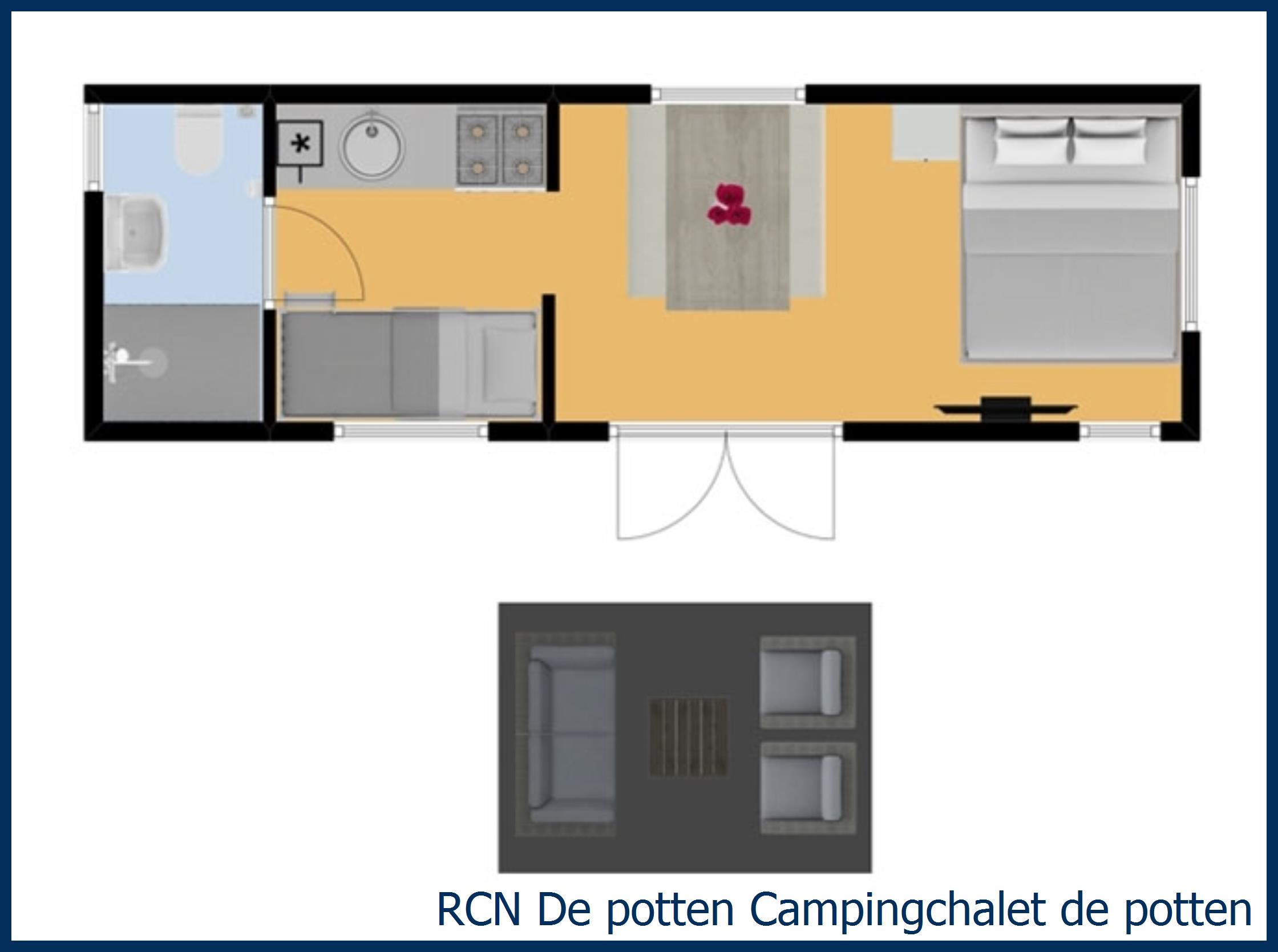 Blockhütte Camping de Potten in De Potten