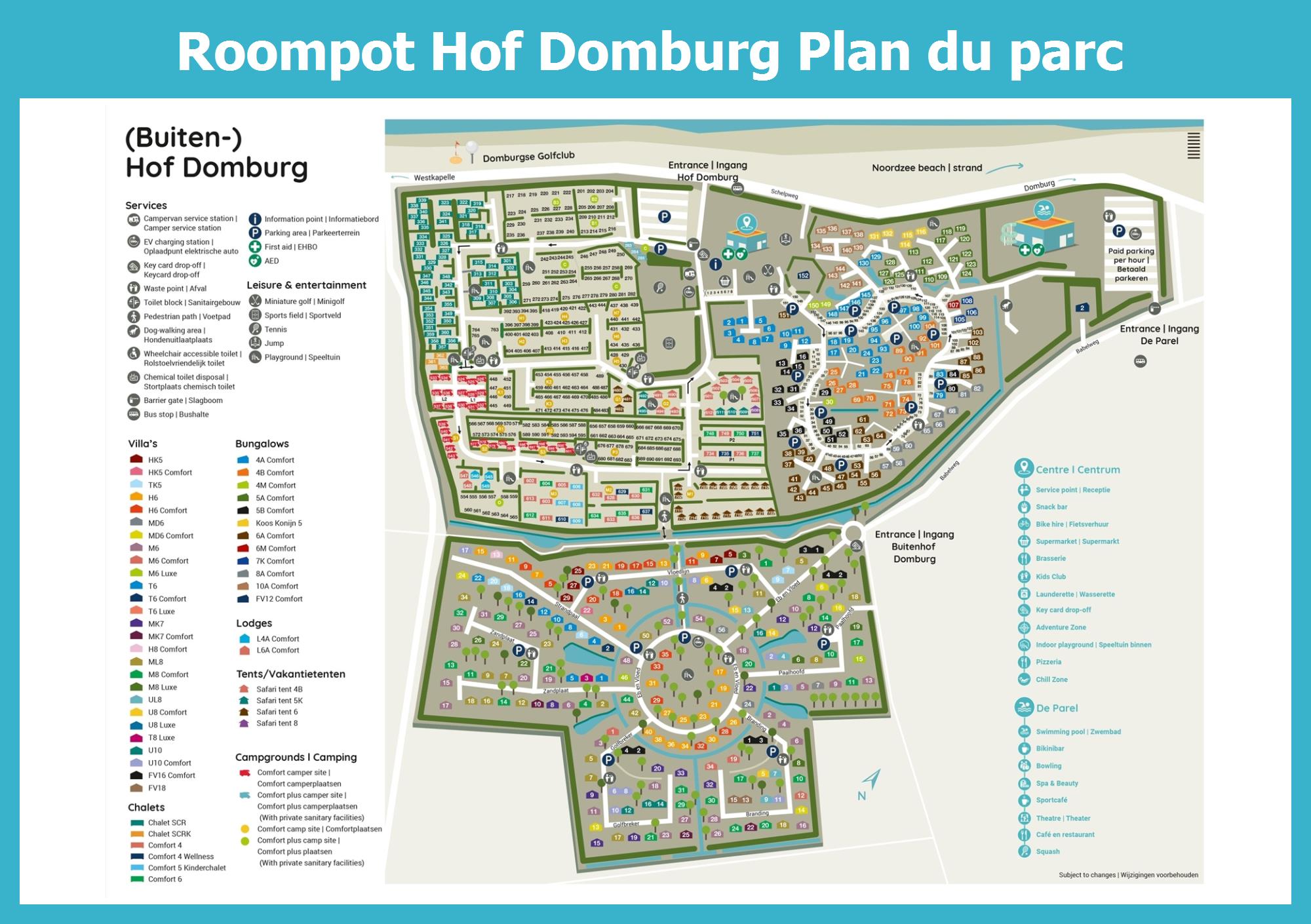 Plan Roompot Hof Domburg