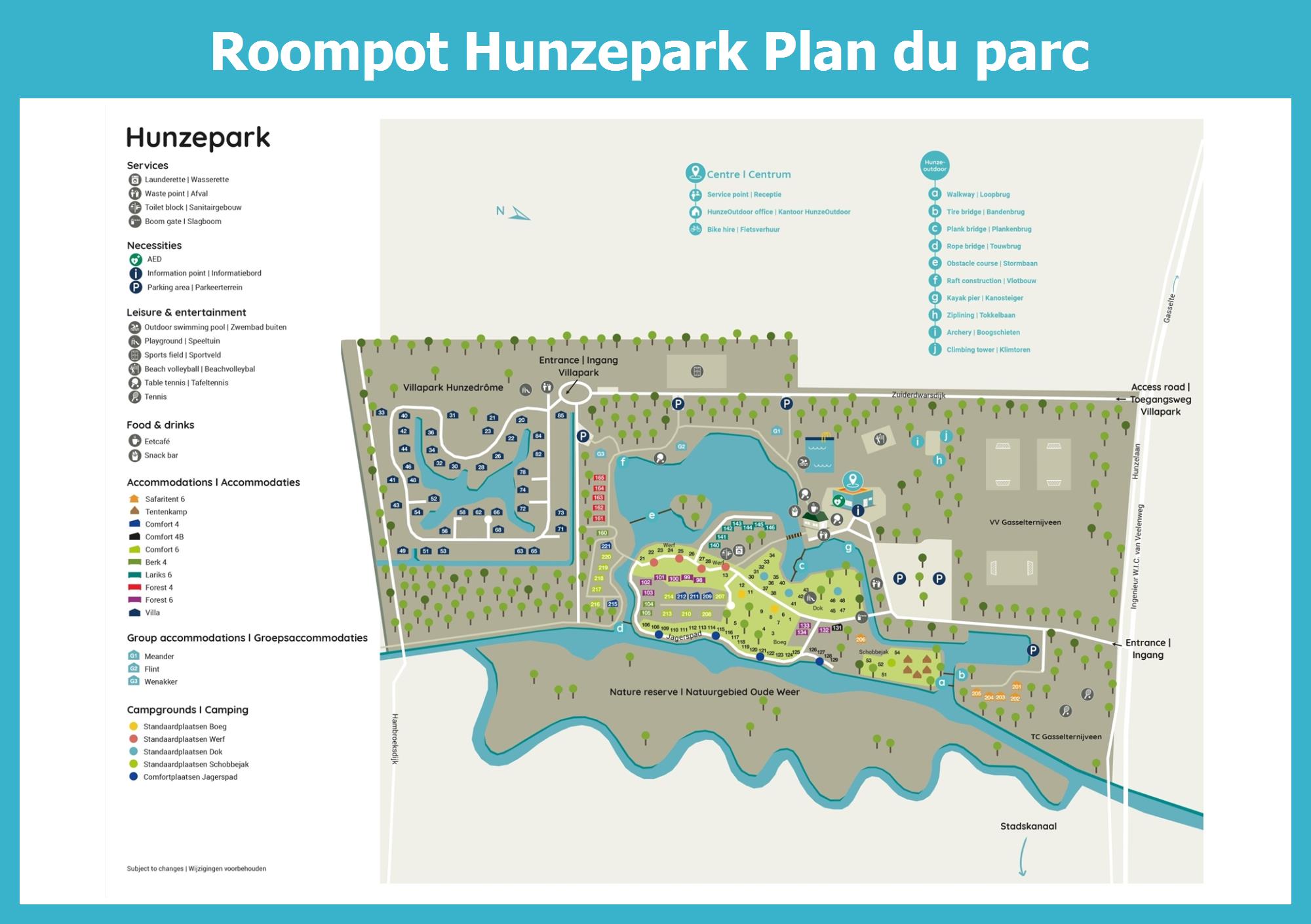Plan Roompot Hunzepark