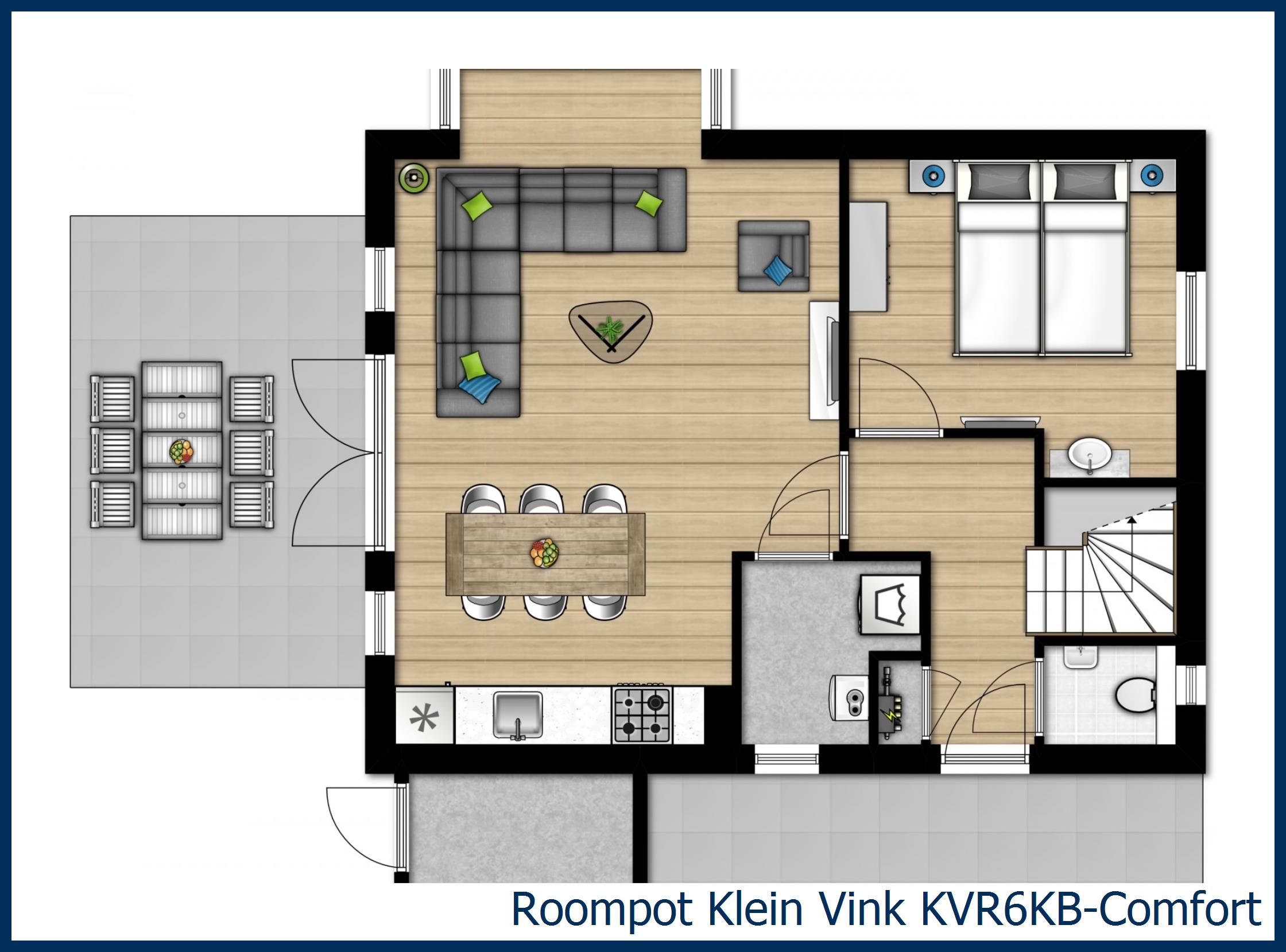 Bungalow KVR6KB-Comfort à Klein Vink