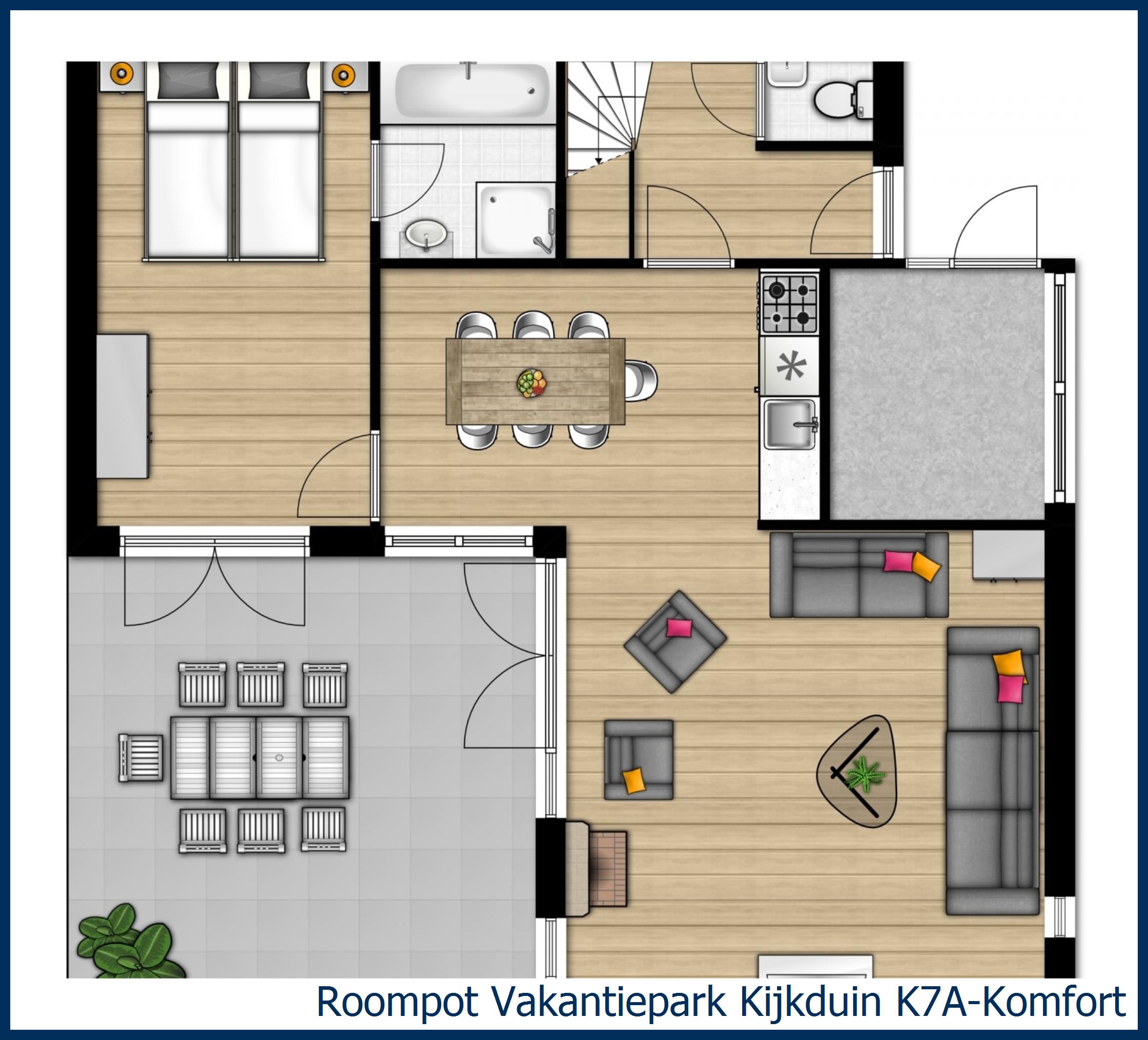 Bungalow K7A-Komfort in Kijkduin