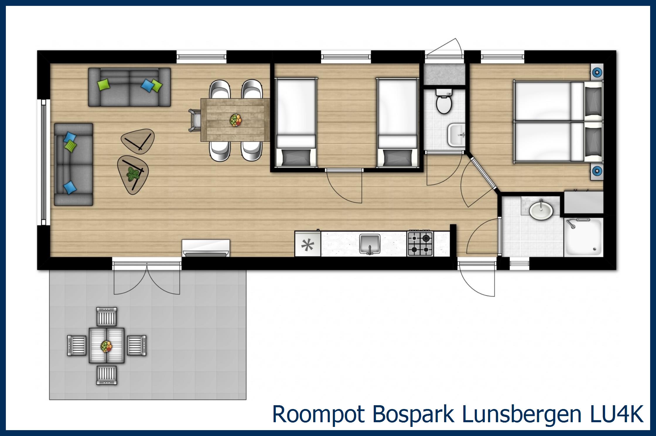 Chalet LU4K à Bospark Lunsbergen
