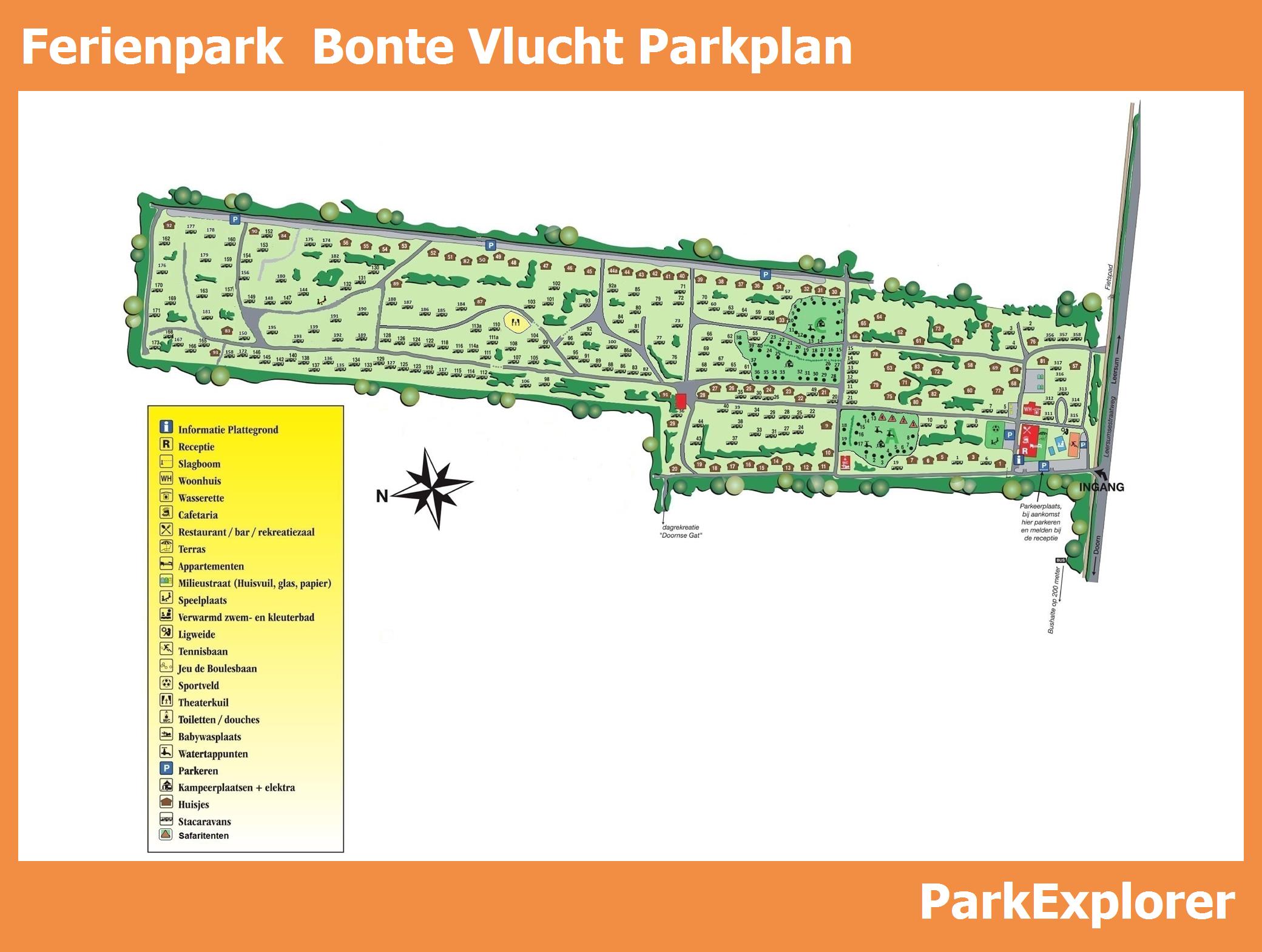 Karte und Lageplan Bonte Vlucht